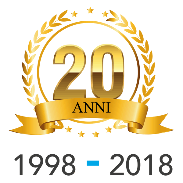 Logo 20 anni Impresa Edile Della Toffola.